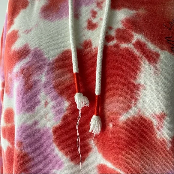 PJ Salvage Daydream Doodles Tie Dye Hoodie S | Oversized Cozy Terry Pullover | - Picture 8 of 14